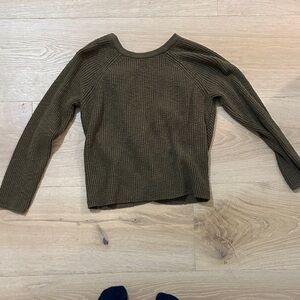 Aerie Earthy Brown Knit Top